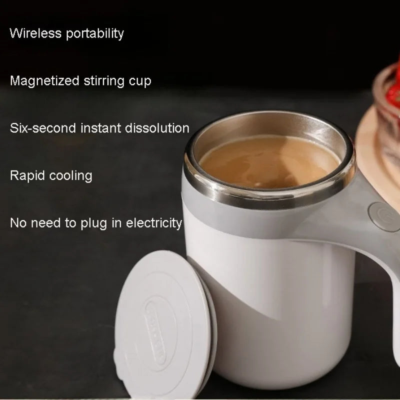 The New Fully Automatic Mixing Mug Is Kept Warm Practical Rechargeable The Style Is Novel and The Wireless Coffee Cup