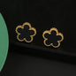 Hot Sale Stainless Steel Five Laef Flower Clover Bracelet Jewelry Set Necklace Earrings For Woman Daily Wear Brand Jewelry
