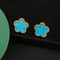 Hot Sale Stainless Steel Five Laef Flower Clover Bracelet Jewelry Set Necklace Earrings For Woman Daily Wear Brand Jewelry