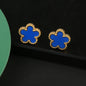 Hot Sale Stainless Steel Five Laef Flower Clover Bracelet Jewelry Set Necklace Earrings For Woman Daily Wear Brand Jewelry