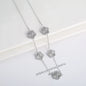 Hot Sale Stainless Steel Five Laef Flower Clover Bracelet Jewelry Set Necklace Earrings For Woman Daily Wear Brand Jewelry