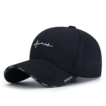 Hat Women's Korean Version Letter Embroidery Cap Baseball Cap Internet Celebrity Sports Breathable Hat Sun Hat