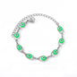 Gothic Rainbow Evil Eye Bracelets For Women Stainless Steel Gold Color Turkish Demon Chain Charm Bracelet Summer Beach Jewelry