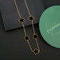 Hot Sale Stainless Steel Five Laef Flower Clover Bracelet Jewelry Set Necklace Earrings For Woman Daily Wear Brand Jewelry